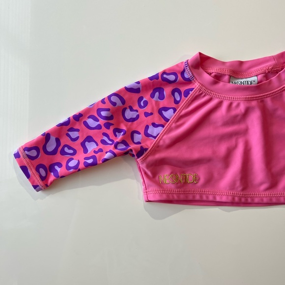 Neontide Crop Swim Top Toddler - Picture 2 of 4